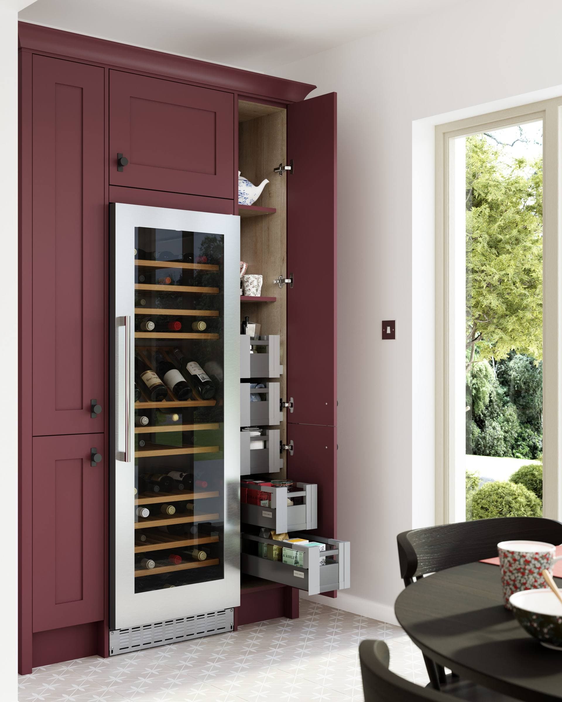 Chisworth kitchen, cooking zone with range and hood